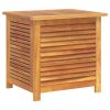 Garden Storage Box with Louver 23.6" x 19.7" x 22" Solid Wood Acacia