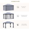 10ft x 13ft Patio Gazebo-Gray