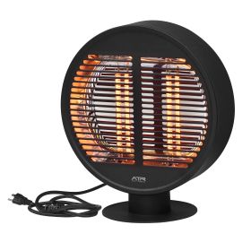 Electric Patio Heater, Outdoor Infrared Tabletop Heater, Portable Freestanding, IP54 Waterproof,1000W (Color: Black)