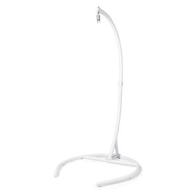 Hammock Chair Stand (Stand Only), C Stand for Hanging Egg Chair/Swing Chair, Indoor/Outdoor Hanging Chair Stand Only, Heavy Duty 330Lbs Capacity (Color: White)