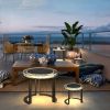 Outdoor Solar Powered Garden Table, LED Side Table, Outdoor Garden Decorations, Waterproof Outdoor Lighting