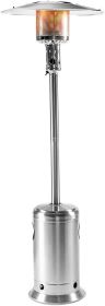 LEGACY HEATING Delta X3 Outdoor Heater, Propane Heater, Outdoor Propane Patio Heater w/Wheels, 47,000 BTU Outdoor Patio Heater for Home or Commercial (Color: Silver, Form Factor: Tower)