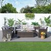 Direct Wicker Outdoor Patio Conversation Set with Storage Box with Cushion