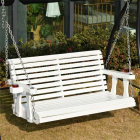 2 Seater Outdoor Patio Swing Chair (Color: as picture)