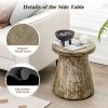 Outdoor Yard or Living Room Side Table with Wood Grain