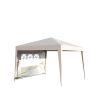 Outdoor 10 x 10 Ft Pop Up Gazebo Canopy Tent Removable Sidewall with Zipper, 2pc Sidewall with Windows, 4pc Weight Sand Bag and Carry Bag