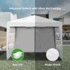 Outdoor 10 x 10 Ft Pop Up Gazebo Canopy Tent Removable Sidewall with Zipper, 2pc Sidewall with Windows, 4pc Weight Sand Bag and Carry Bag