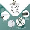 Round End Table Sofa Side Table for Indoor & Outdoor