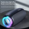 Portable Bluetooth Speaker Double Diaphragm Wireless Subwoofer Waterproof Outdoor Sound Box Stereo Music Surround