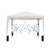 Outdoor 10 x 10 Ft Pop Up Gazebo Canopy Tent Removable Sidewall with Zipper, 2pc Sidewall with Windows, 4pc Weight Sand Bag and Carry Bag