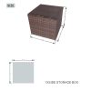 Direct Wicker Outdoor Patio Conversation Set with Storage Box with Cushion