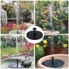 Solar Water Fountain Colorful Floating Fountain Solar Powered Pool Pond Waterfall Fountain Pump Garden Outdoor Decor