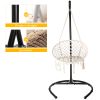 Outdoor Hanging Swing Chair with Stand, Boho Swinging Hammock Chairs with Stand for Bedroom, Patio, Porch, Outdoor and Indoor