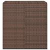 Patio Cushion Box PE Rattan Brown