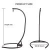 Hammock Chair Stand (Stand Only), C Stand for Hanging Egg Chair/Swing Chair, Indoor/Outdoor Hanging Chair Stand Only, Heavy Duty 330Lbs Capacity