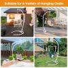 Hammock Chair Stand (Stand Only), C Stand for Hanging Egg Chair/Swing Chair, Indoor/Outdoor Hanging Chair Stand Only, Heavy Duty 330Lbs Capacity