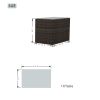 Direct Wicker 4-Piece Outdoor Sofa Daybed Set Patio Furniture Sunbed